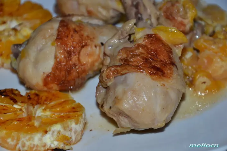 Куриные голени с мандаринами: шаг 5