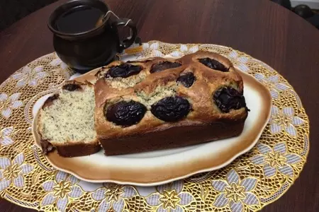 Кексы с маком и сливами "две половинки": шаг 6