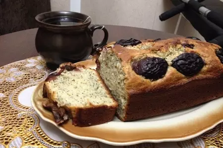 Кексы с маком и сливами "две половинки": шаг 7