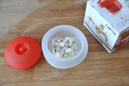 Киш с индейкой в микроволновой печи: шаг 4