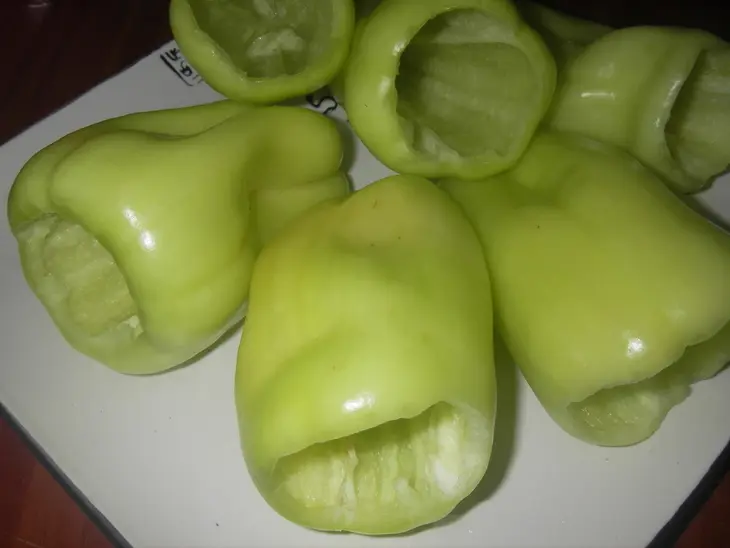 Перец фаршированный беконом, картофелем и грибами: шаг 3