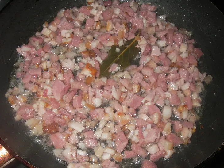 Перец фаршированный беконом, картофелем и грибами: шаг 4