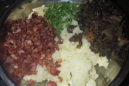 Перец фаршированный беконом, картофелем и грибами: шаг 5