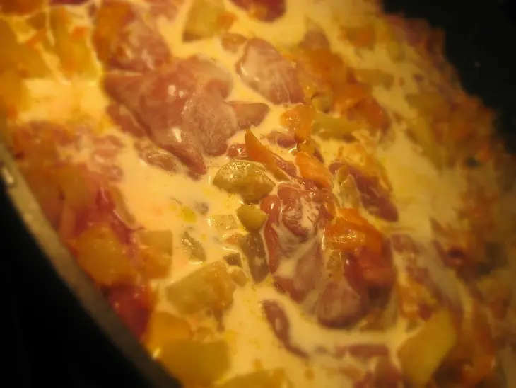 Куриная печень с яблоками и корицей.: шаг 5