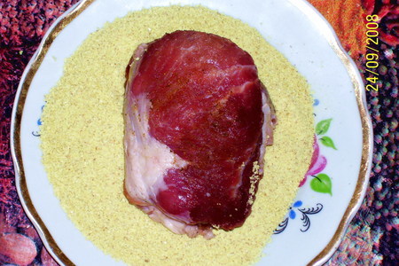 Рулетики из свинины с грибами, сыром и копченой грудинкой: шаг 6
