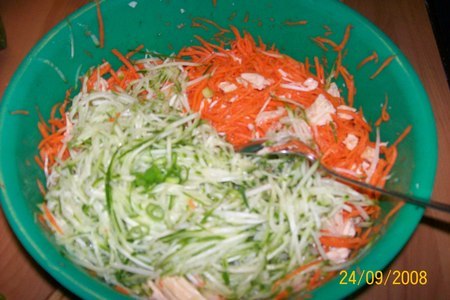 Салат с соевой спаржей: шаг 3