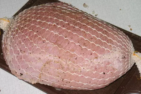 Окорок, фаршированный яблоками, с яблочной горчицей.: шаг 3