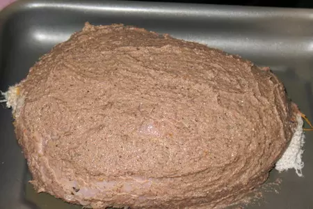 Окорок, фаршированный яблоками, с яблочной горчицей.: шаг 4
