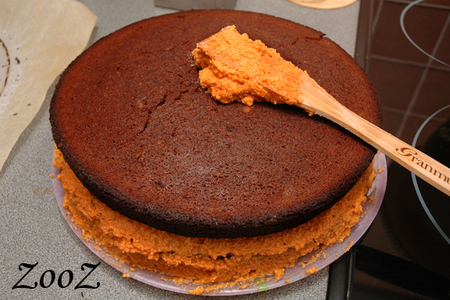 Торт шоколадно тыквенный: шаг 7