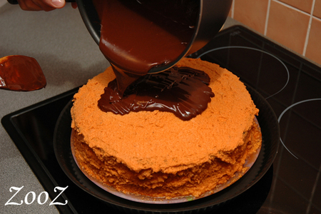 Торт шоколадно тыквенный: шаг 8