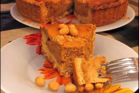 Тарт с орехами и сгущенкой: шаг 2