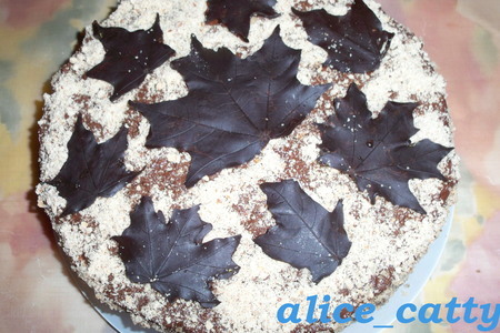 Шоколадно-ореховый торт: шаг 7