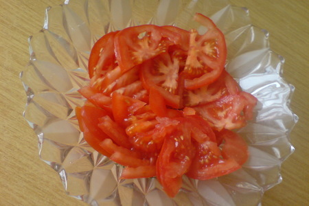 Салат из редьки "дайкон" и томатов: шаг 4