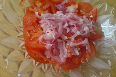 Салат из редьки "дайкон" и томатов: шаг 5