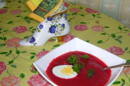 Суп-пюре из овощей. бордовый.: шаг 6