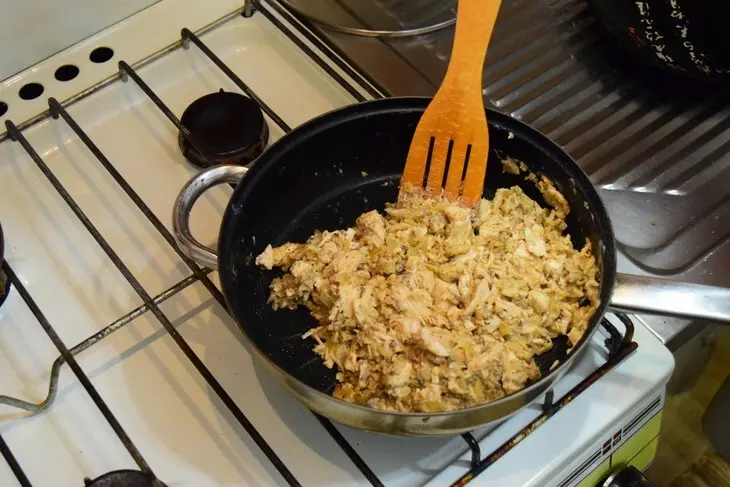 Жюльен с курицей и грибами: шаг 8