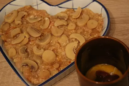 Запеканка из курицы с кускусом и грибами "пламенное сердце": шаг 5