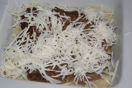 Запеканка из мясного ассорти "сало " для застолья 23 февраля: шаг 7