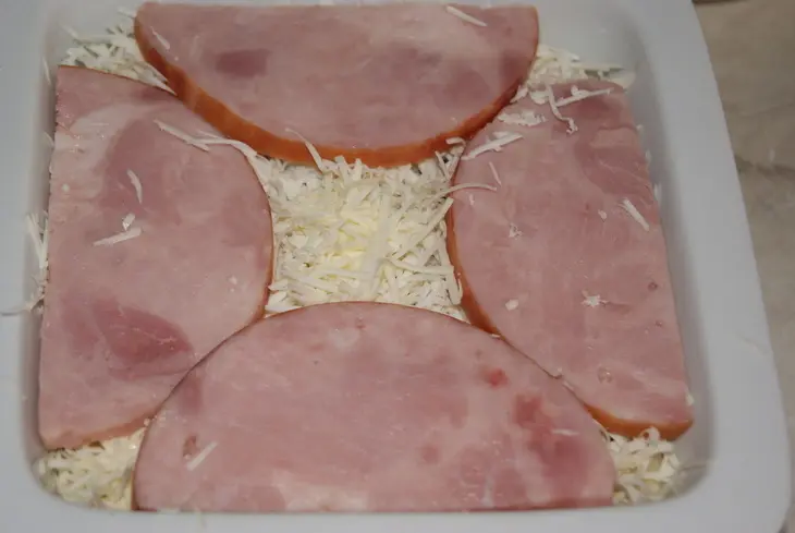 Запеканка из мясного ассорти "сало " для застолья 23 февраля: шаг 8