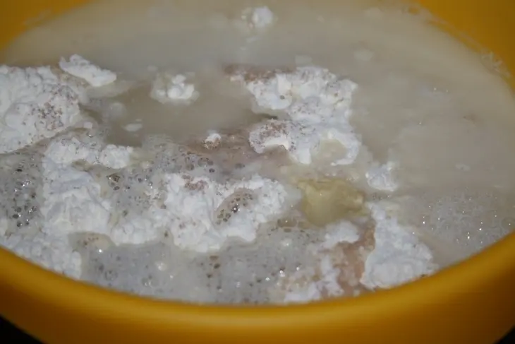Пицца "бьянка" с беконом и морепродуктами: шаг 2