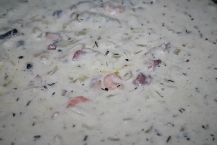 Пицца "бьянка" с беконом и морепродуктами: шаг 10