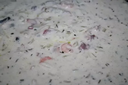 Пицца "бьянка" с беконом и морепродуктами: шаг 10