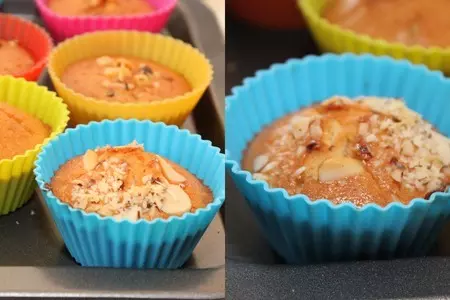 Маффины с изюмом и бразильским орехом: шаг 7