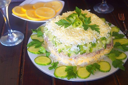Салат с рисом и тунцом: шаг 6