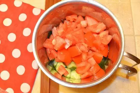 Рисово-овощной салат с куриной печенью: шаг 4