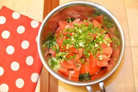 Рисово-овощной салат с куриной печенью: шаг 5