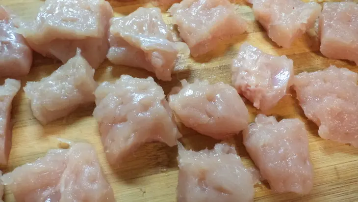 Грудка цыпленка "диетическая" с грибами и овощами: шаг 2