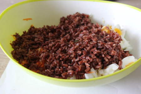 Салат из стручковой фасоли с красным рисом жасмин: шаг 5