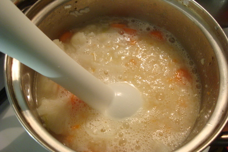 Суп-пюре из цветной капусты и риса: шаг 4