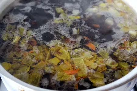 Постный грибной суп с рисом басмати quinoa mix: шаг 7
