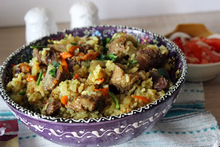Плов с говядиной и изюмом: шаг 10