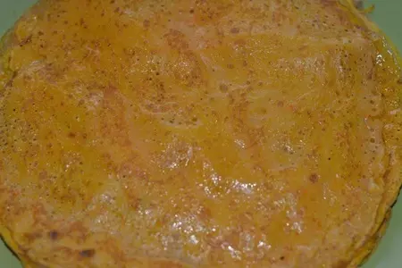 Тыквенные блины с мясом: шаг 4