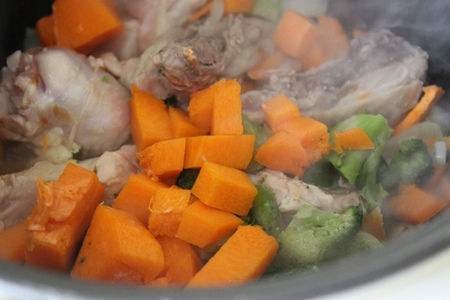 Рис с курицей и овощами в мультиварке: шаг 2