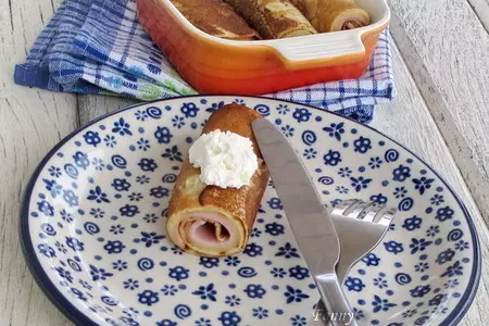 Блинчики с ветчиной и сыром: шаг 7