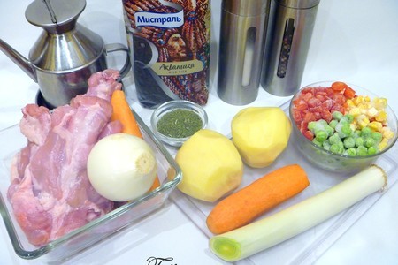 Куриный суп с диким рисом и овощами: шаг 1
