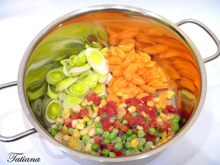 Куриный суп с диким рисом и овощами: шаг 4
