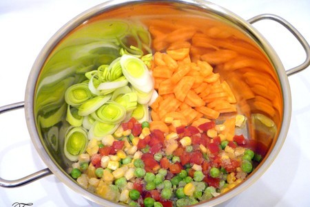 Куриный суп с диким рисом и овощами: шаг 4