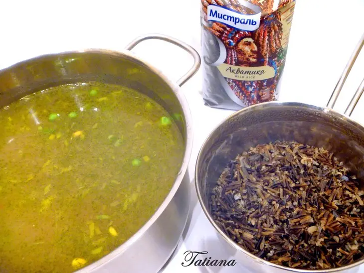 Куриный суп с диким рисом и овощами: шаг 6