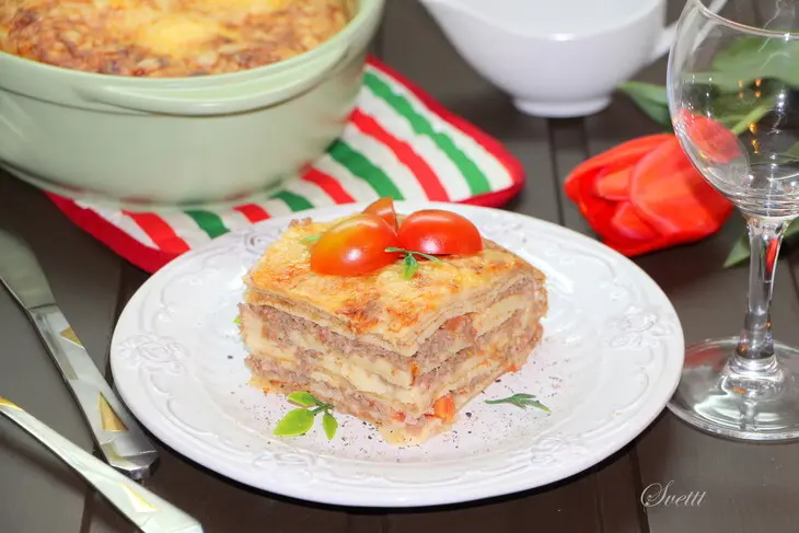 Блинная "лазанья": шаг 16