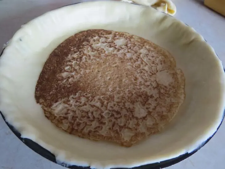 Курник с копченой курицей и лесными грибами «прощай, масленица!»: шаг 7
