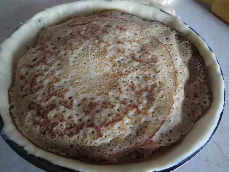 Курник с копченой курицей и лесными грибами «прощай, масленица!»: шаг 10