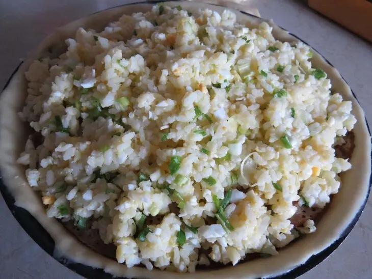 Курник с копченой курицей и лесными грибами «прощай, масленица!»: шаг 11