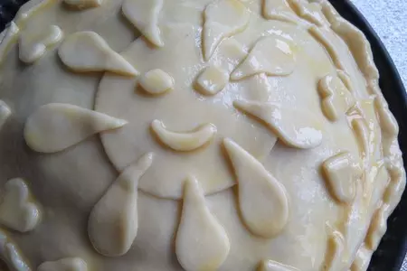 Курник с копченой курицей и лесными грибами «прощай, масленица!»: шаг 13