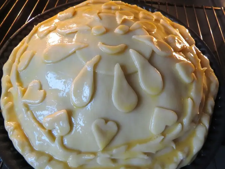 Курник с копченой курицей и лесными грибами «прощай, масленица!»: шаг 14
