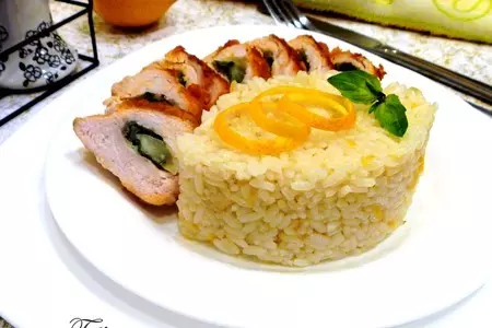 Лимонный рис с куриными "кармашками": шаг 8
