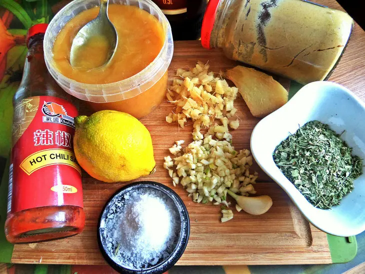 Пряная курочка на банке с пивом: шаг 1